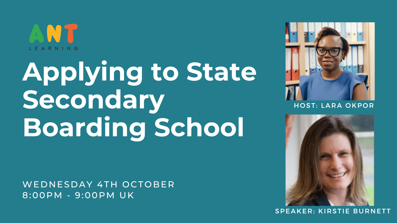 Applying to State Secondary Boarding School - Ant Learning